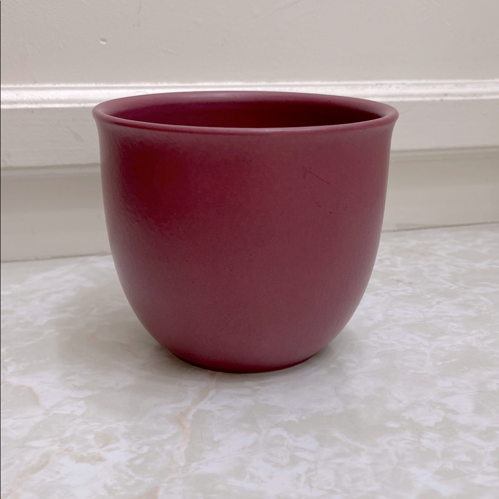 Vintage Scheurich West Germany Matte Dusty Rose Planter Pot Bowl 818-12